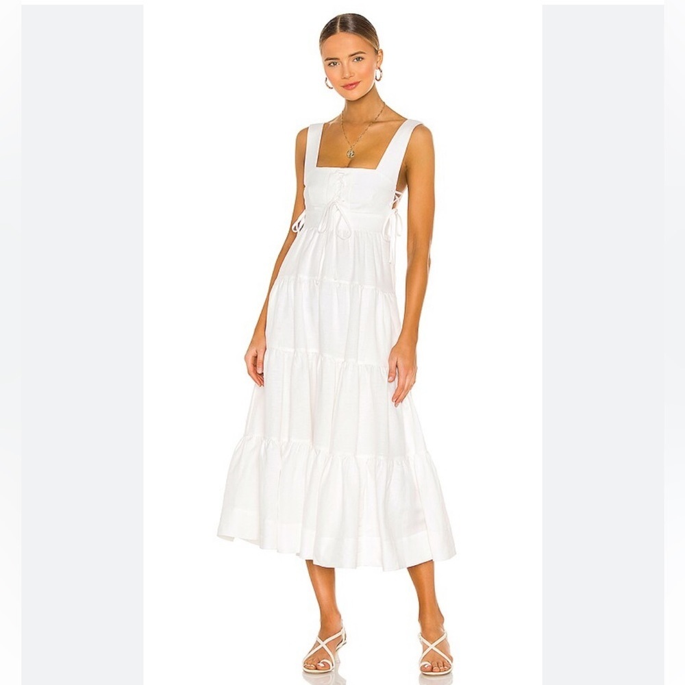New with tags Shona Joy Blanca lace up tiered dress - Picture 5 of 11